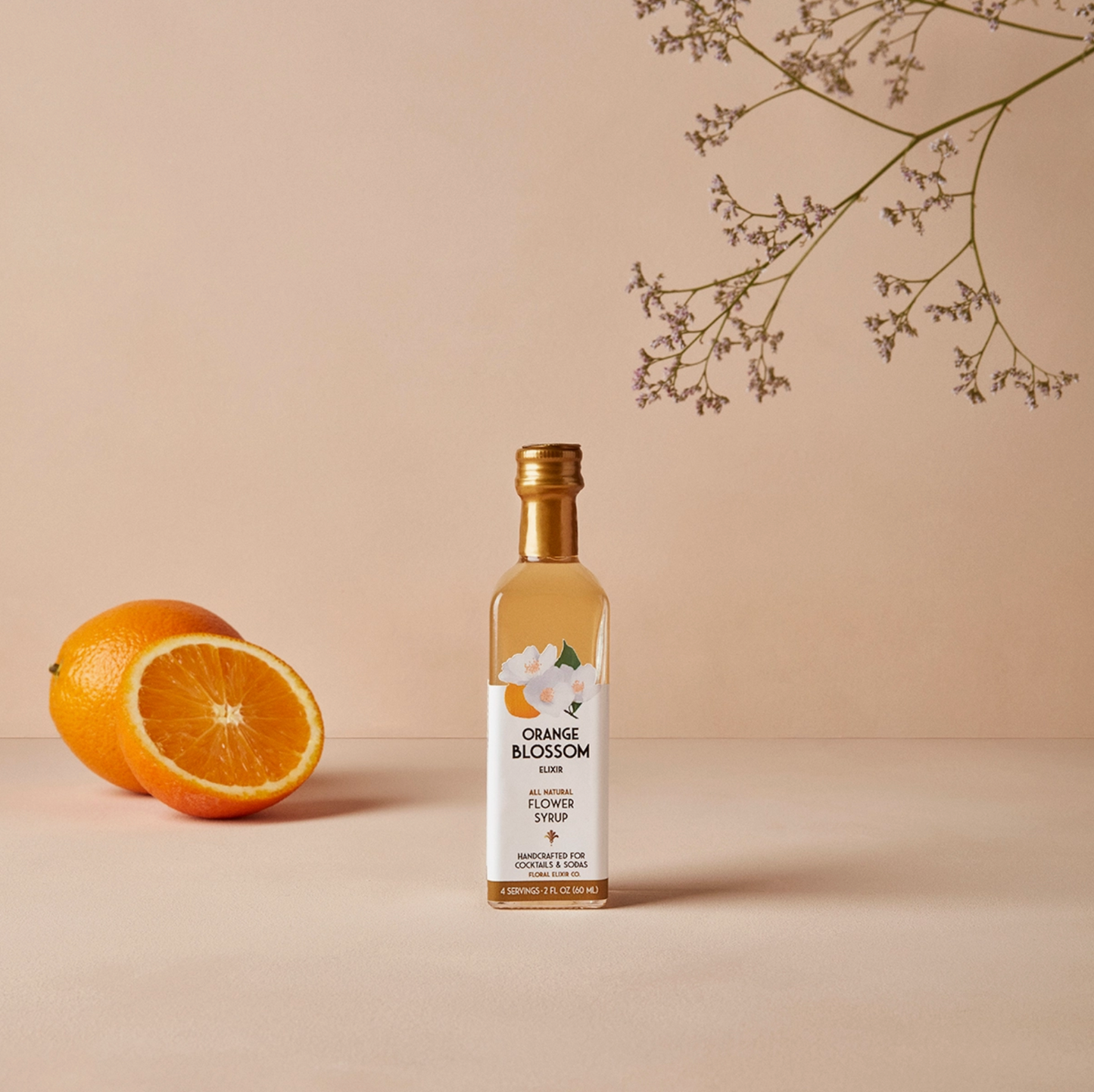 Orange Blossom Elixir: All Natural Cocktail & Soda Syrup.