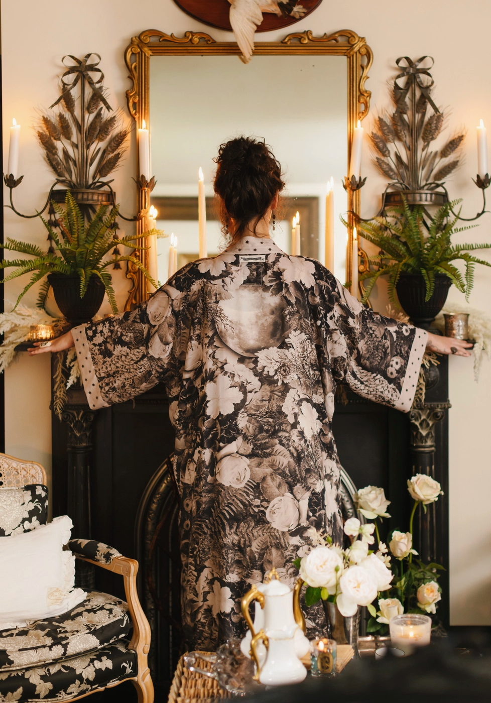 Sepia & The Stars Long Kimono