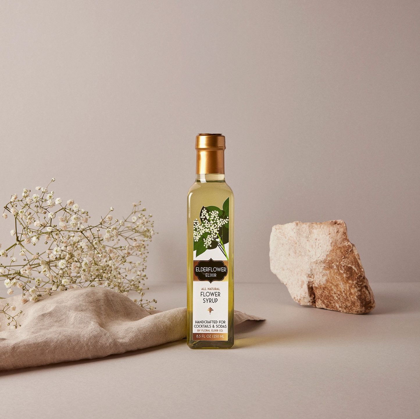Elderflower Elixir: All Natural Cocktail & Soda Syrup