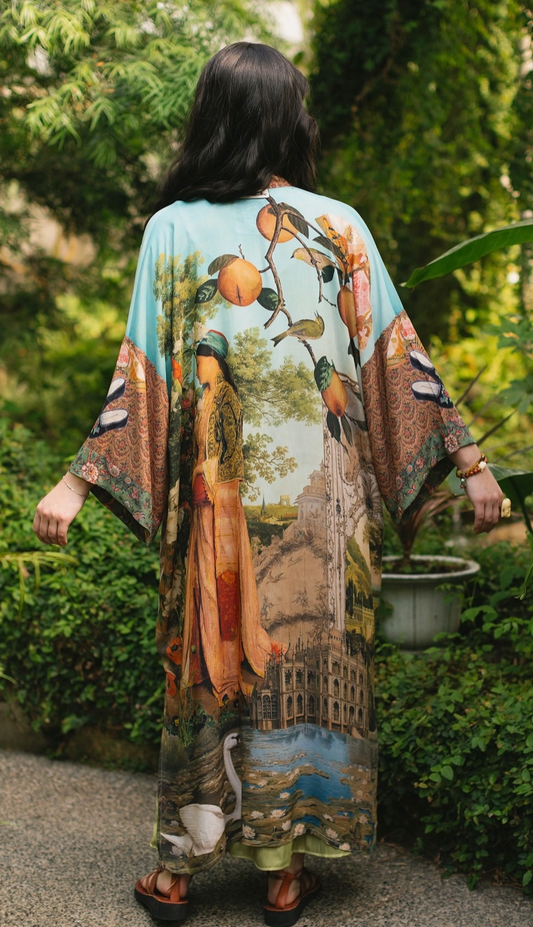 The Oranges & The Swan Long Kimono