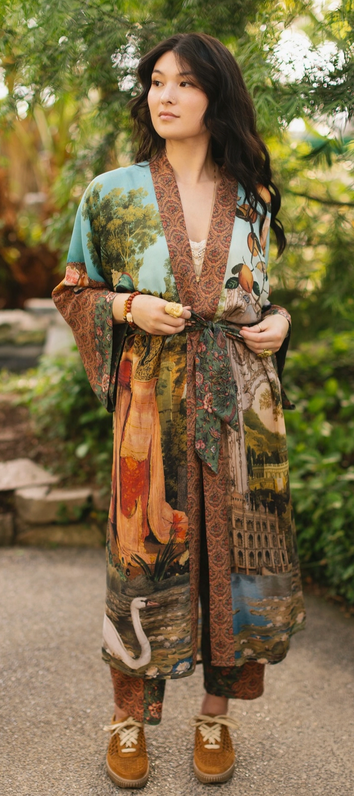 The Oranges & The Swan Long Kimono