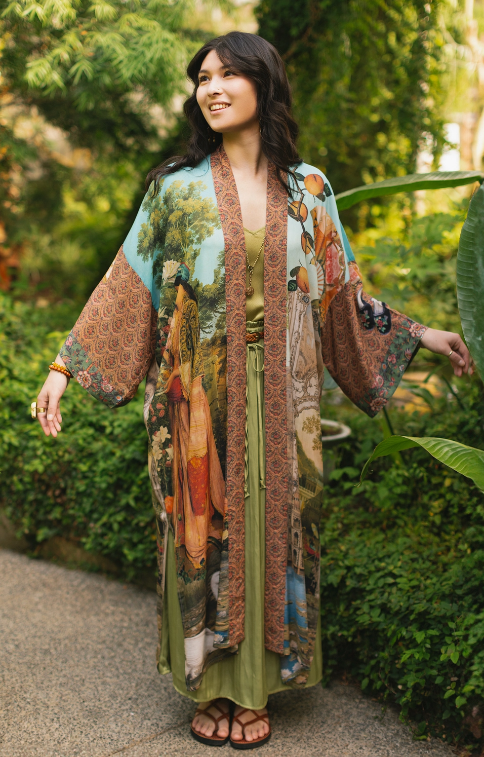 The Oranges & The Swan Long Kimono