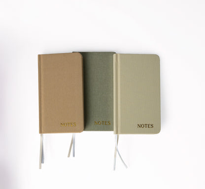 Take Me Anywhere In Linen Pocket Notepad Set